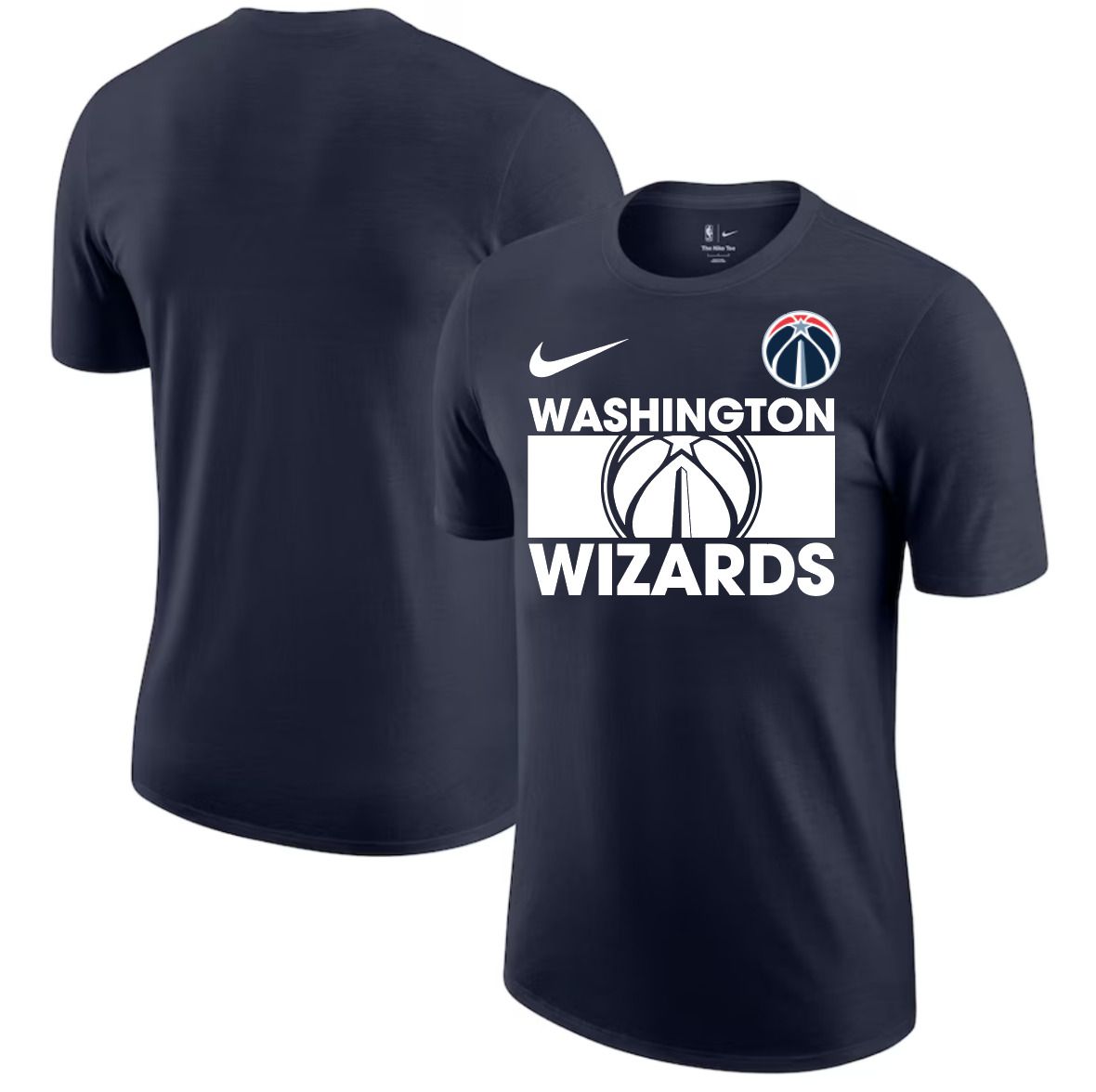 Men 2025 NBA Washington Wizards Drak Blue Nike T shirts style 1